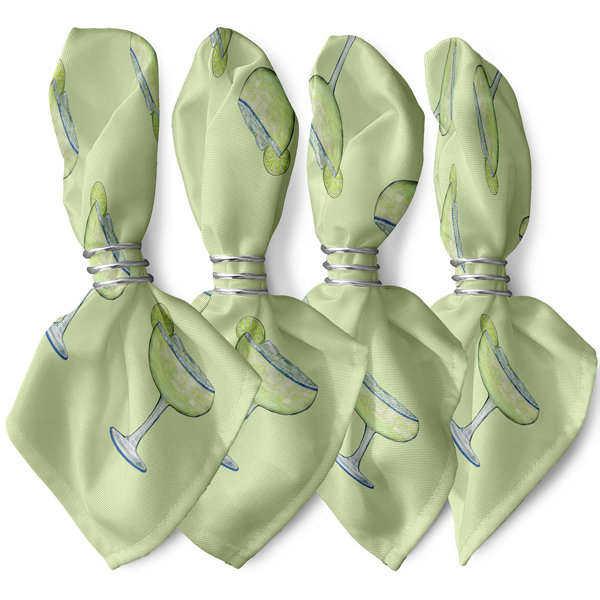 Highland Dunes Set Of 4 Margarita Cloth Napkins Wayfair.co.uk